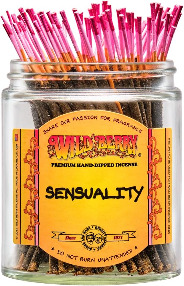 Wild Berry Shorties Incense Sticks - Hand Dipped in The USA (100 Count) - 4 inch (Sensuality)
