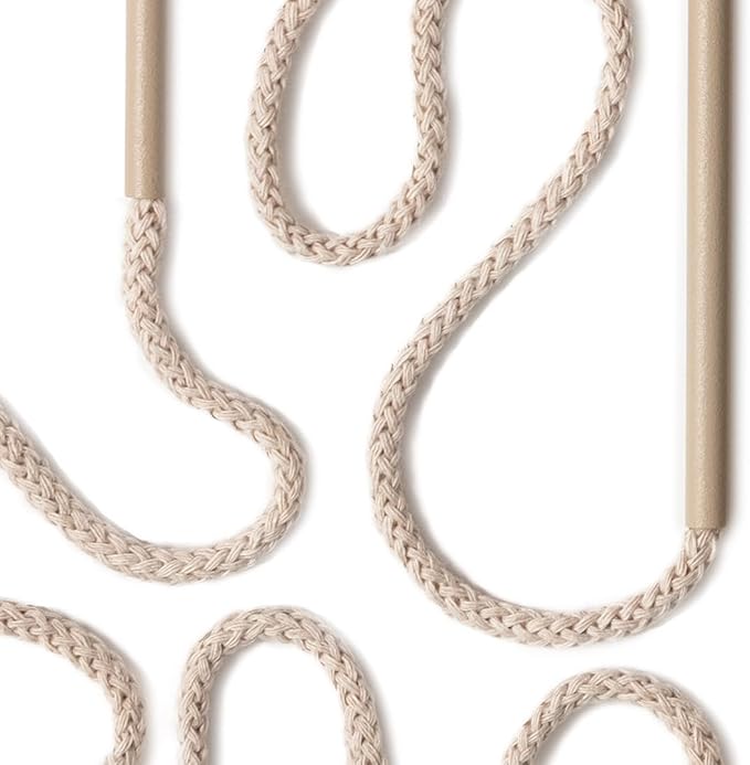 Beautiful Self-Watering Wick System for Effortless Plant Care, Automatic Drip Irrigation, Sustainable & Stylish Scandinavian Design, Ideal for House Plants (M, Beige Sand)