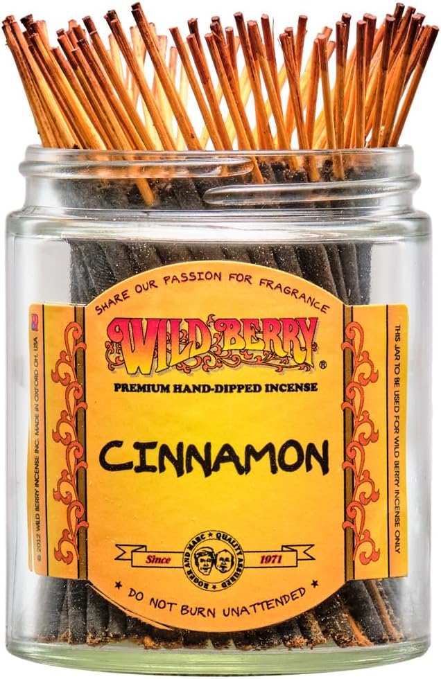Wild Berry Shorties Incense Sticks - Hand Dipped in The USA (100 Count) - 4 inch (Cinnamon)