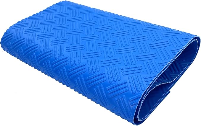 SKARUMMER Swimming Pool Ladder Mat - Protective Pool Ladder Pad Step Mat with Non-Slip Texture, Blue Medium Pool Step Mat, Pool Liner Protection Mat (30 X 36 inch)