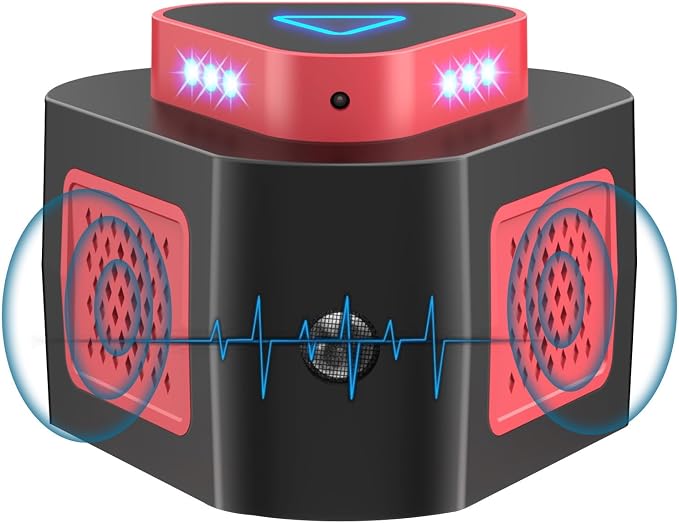 Rodent Repellent Ultrasonic Plug in Mouse Repellent Get Rid of Mice Permanently Electronic Repellent 4Modes & Flashing Light, 360° Ultrasonic Mouse Blocker Rat Deterrent Indoor for House Garage (1)