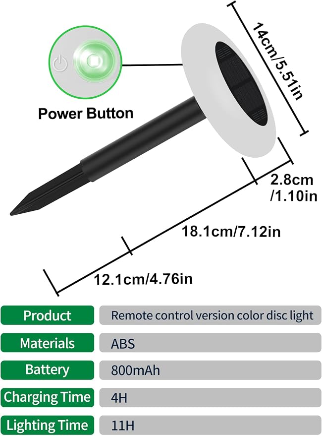 intelamp Solar Pathway Lights Outdoor, 2 Pack 9 Color Changing with Remote Control, Dusk to Dawn Solar Powered Waterproof LED Ground Lighting for House Outside Lawn Garden Yard Patio