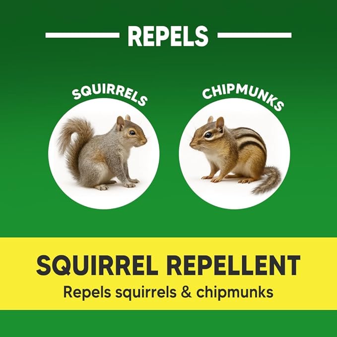 AUDQQM Squirrel Repellent Outdoor, Chipmunk Repellent for Garden, Squirrels Deterrent, Keep Squirrels & Chipmunks Away, Squirrels Repellant, Easy to Place for Yard, Attic & Bird Feeders, Pack of 10