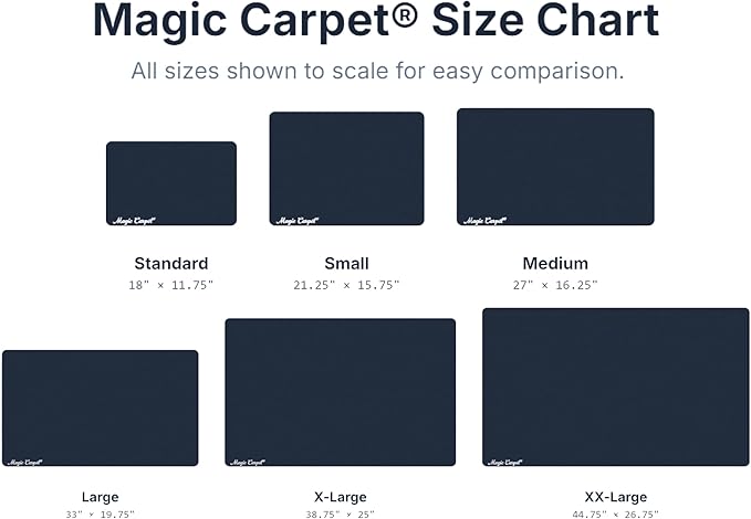 Magic Carpet® DIY Work Mat and Kneeling Pad (1-Pack) | 26.75″ × 44.75″ | Heavy-Duty Absorbent & Puncture-Resistant Pad for Garage, Crafts, & Gardening | Washable | Made in USA | Recycled Material