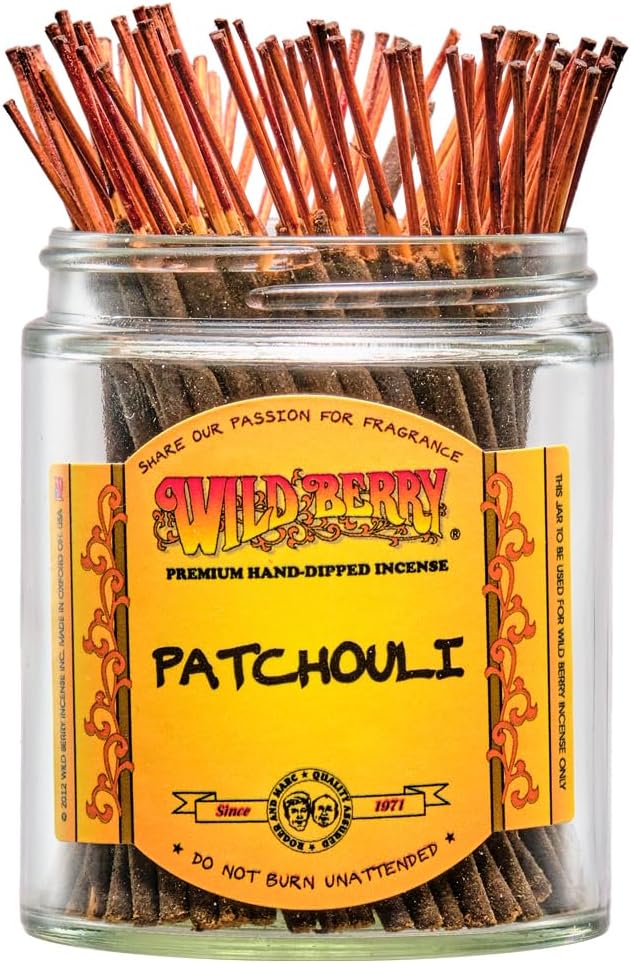 Wild Berry Shorties Incense Sticks - Hand Dipped in The USA (100 Count) - 4 inch (Patchouli)