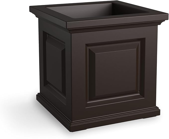 Mayne 5865-ES Polyethylene Planter, Espresso