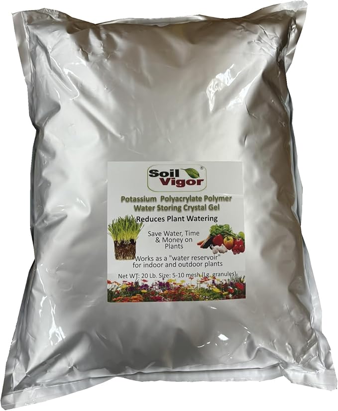 Super Absorbent Polymers Moisture and Fertilizers Keeper for Plants (20 Lb.)