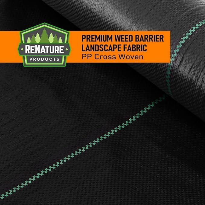 LAVEVE 6.5FT x 300FT Weed Barrier Landscape Fabric, 3.2oz Premium Heavy Duty Garden Cloth, Ground Cover for Gardening, Farming