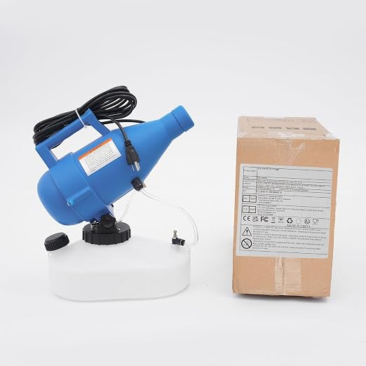 4.5L (1.2 Gallon) Electric ULV Portable Fogger Sprayer Machine, 36000RPM Cold Fogger Machine with 16.4ft Cord, Spraying Distance 32.8ft, Adjustable Angle & Volume