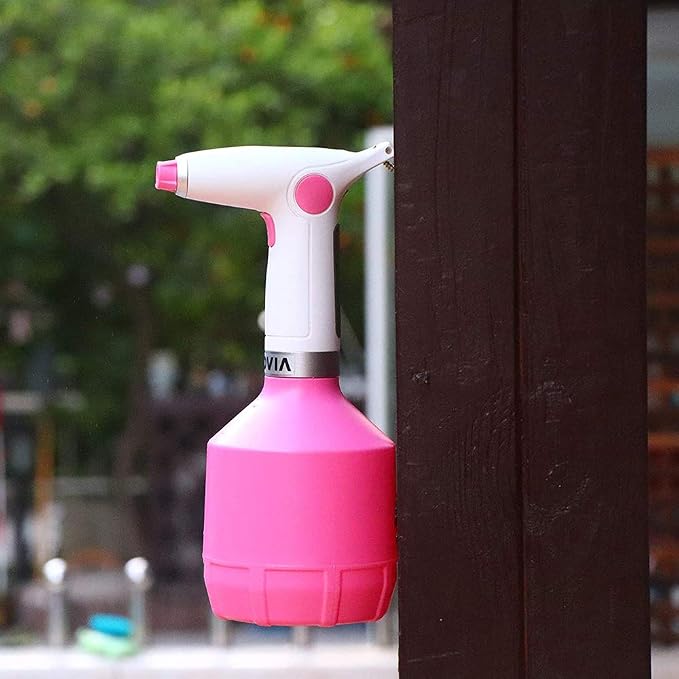 Gaone 1L Cordless Fogger Machine, Handheld USB Rechargeable ULV Electric Sprayer Nano Atomizer, Truly FINE Mist, Suitable for Home Office School Garden, Indoor and Outdoor,Pink