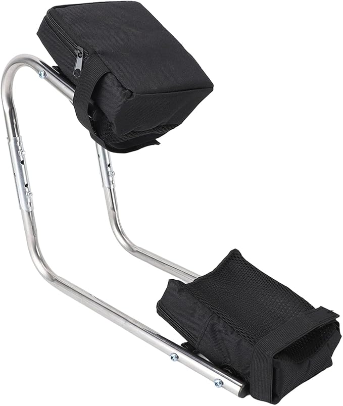 Knee Seat Gardening Tool,Stainless Steel Ergonomic Ankle Support Multifunctional Knee Seat Leg Brace for Gardening Work