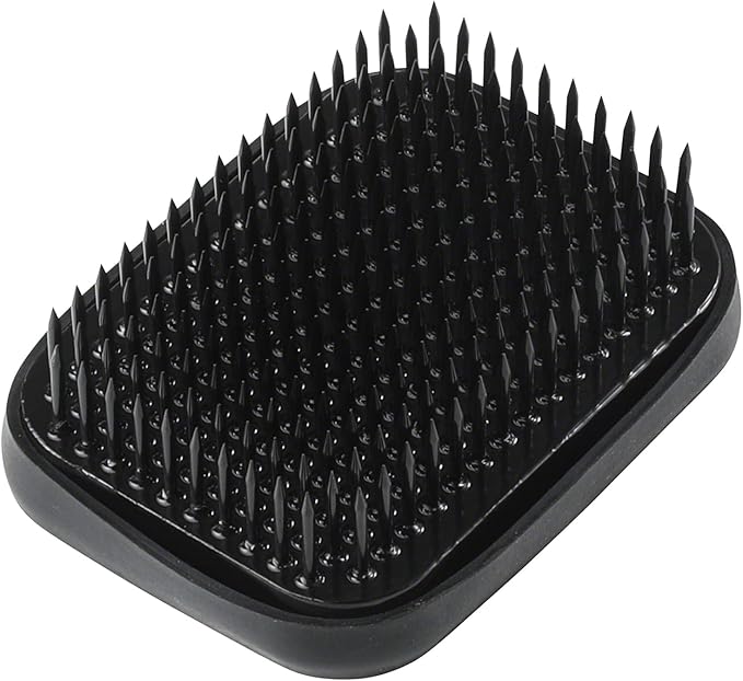 Wazakura Japanese Black Ikebana Kenzan Flower Holder Rectangular Square, Made in Japan Floral Arranging Pin Frog Tool - 2.6 in (68mm), Black