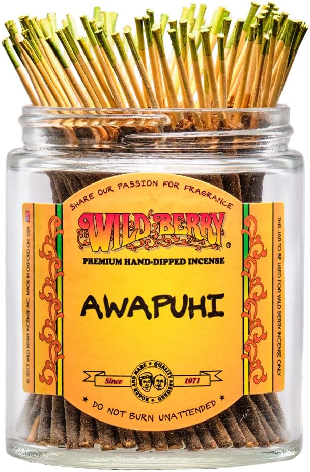 Wild Berry Shorties Incense Sticks - Hand Dipped in The USA (100 Count) - 4 inch (Awapuhi)