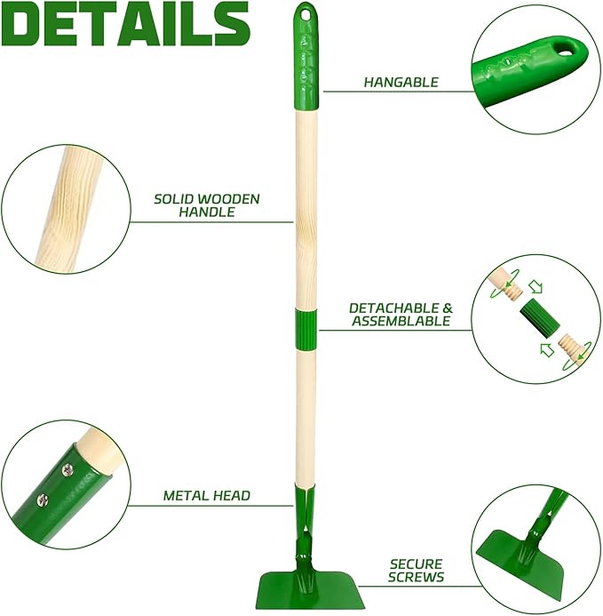 Kids Gardening Tools Set,11Pcs Garden Set for Kids with Shovel, Rake, Leaf Rake,Summer Outdoor Backyard Farm Digging Weed Toys Beach, Sand, Garden Play Set Birthday Gift for Boys Girls