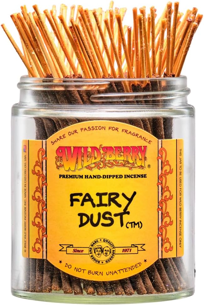 Wild Berry Shorties Incense Sticks - Hand Dipped in The USA (100 Count) - 4 inch (Fairy Dust)