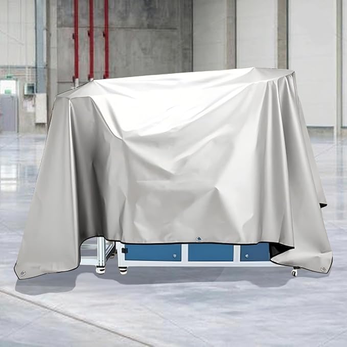 Jumbo Machine Cover - Breathable, Rust Preventing, Water & Dust Proof, Tear Resistant Silver (Silver+Black, 57.87*38.58)