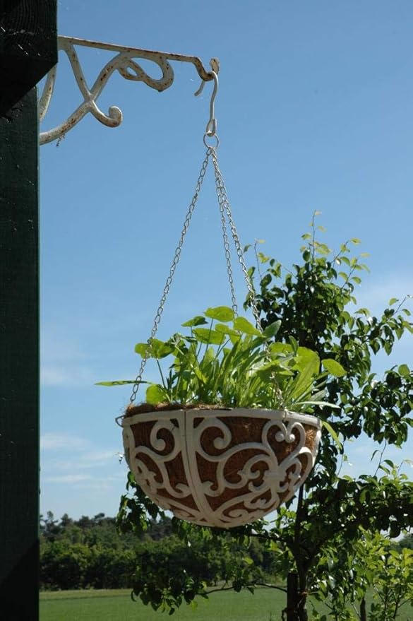 Esschert Design USA BPH26 Cast Iron Hanging Basket, 12-Inch