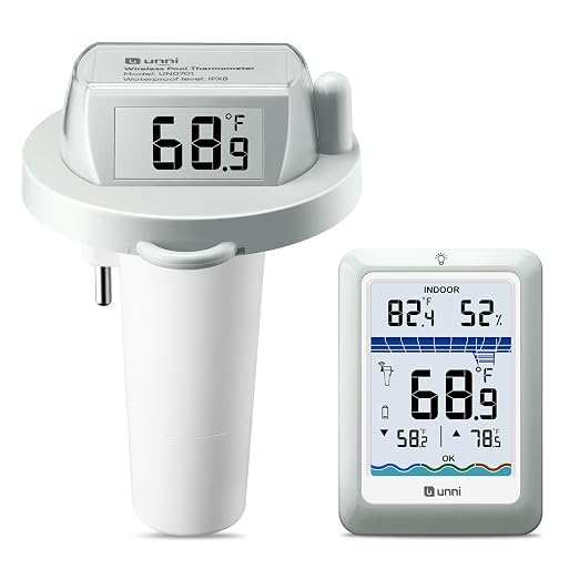 Wireless Pool Thermometer Floating Easy Read, Waterproof IPX8 Digital Water Temperature Thermometers Bath Thermometers for Swimming Pool, Pond, Hot Tub, Spa, Aquarium 02