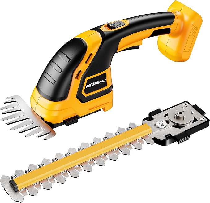 HEINPRO Hedge Trimmer Cordless Compatible with DEWALT 20V MAX Battery (No Battery), Electric Hedge Trimmer Cordless Grass Trimmer, Bush Trimmer Grass Shears Handheld for Yard, Garden, Lawn