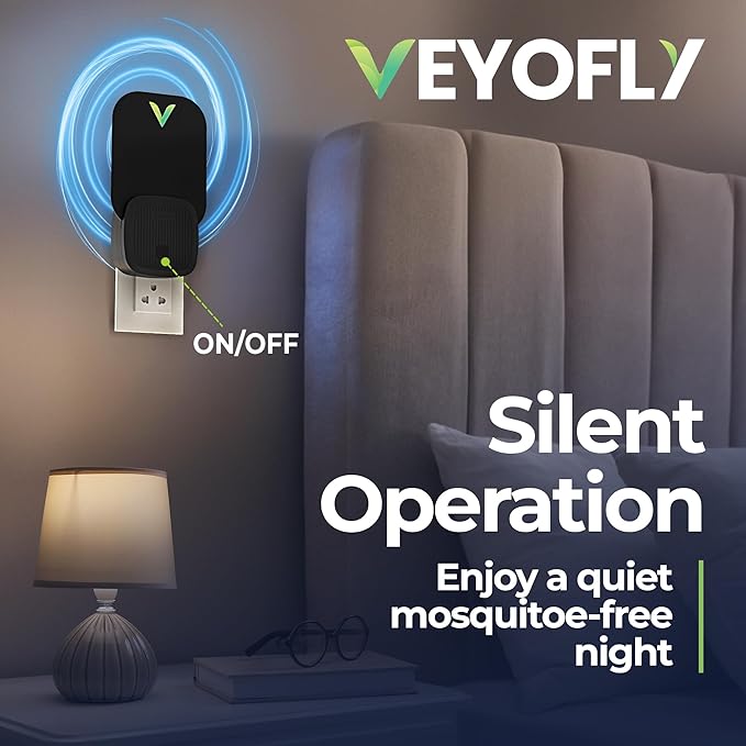 VEYOFLY Fly Trap Indoor, Fruit Fly Traps for Indoors, (4 Device + 12 Refills) Gnat Traps for House Indoor, Fly Catcher Indoor, Plug in Light Flying Insect Trap, Bug Light Killer, Fly Trap