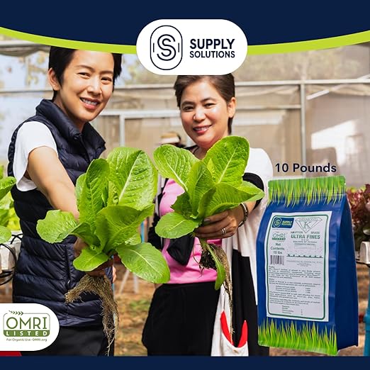 Supply Solutions Sulfate of Potash 0-0-50 - Organic Potash Fertilizer - Suitable for Fertigation, Drip Systems, Foliar, Hydroponics, Greenhouse Use - Ideal for Flowers, Fruits, Gardens (10 Pounds)