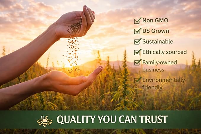 Alabama Bulk Perennial Wildflower Seed Mix 1lb Covers 2,000sq-ft - Attract Pollinators, Multi-Color Blooms - Southeast US Species Plant in Spring/Fall, Earth-Friendly Packaging (1/2 Pound)