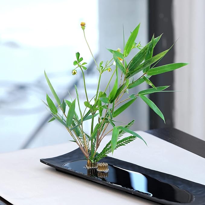 Kenzan Floral Frog 23mm/0.9inch Diameter Ikebana Flower Arranger Holder Stainless Steel Pin for Small Vase (3Pcs)