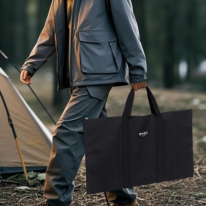 Fire Pit for Camping- Collapsible Firepit for Patio Outside (Large)