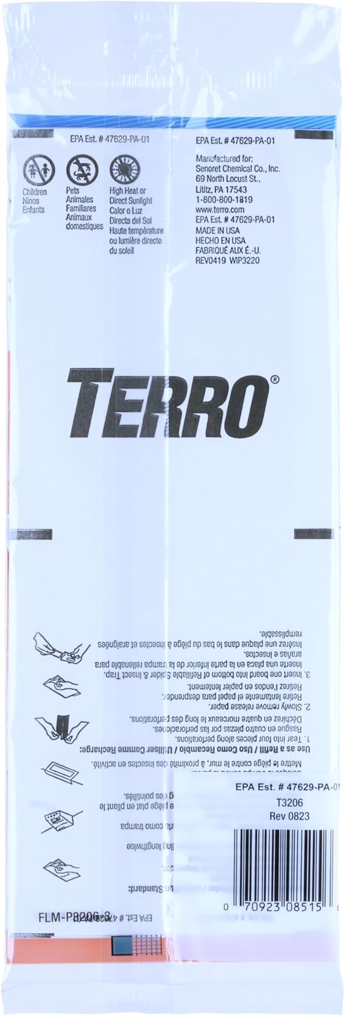 Terro T3206 Spider & Insect Traps Indoor, Insect Traps Indoor Sticky Pads, 4 Count (Pack of 1)