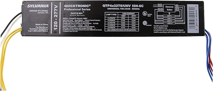 OSRAM SYLVANIA QTP4x32T8/UNV-ISN-SC (49947) 4 FLUORESCENT Ballasts-Fluorescent-HID