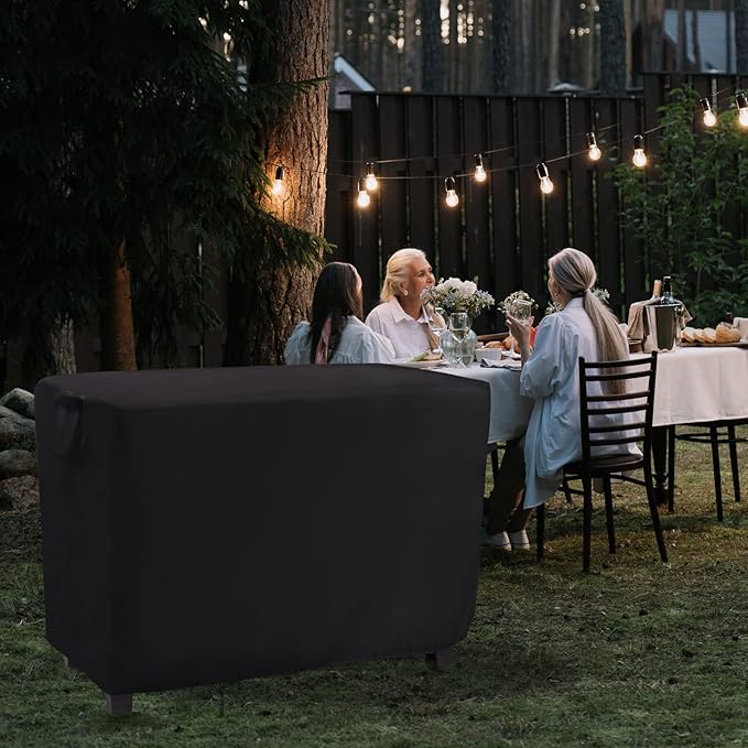 Patio Prep Table Cover for 52 Inch Keter Unity XL Portable Outdoor Table, Waterproof Outdoor Bar Table Covers, Outdoor Grill Cart Pizza Oven Table Cover - 52 x 22 x 33 Inch