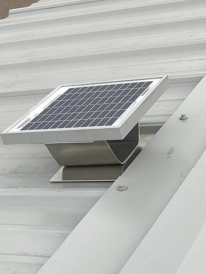 Solar Metal RidgeBlaster for Houses, Sheds and garages That Have Ridge Venting