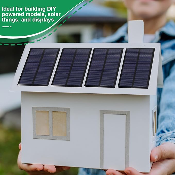 Kanayu 20 Pcs Small Solar Panels Bulk 5v 160ma Mini Polycrystalline Solar Cells DIY System Kits Epoxy Solars Panel Module Photovoltaic Cells Charger 100 x 60 mm for Light Phone Charger Flashlight