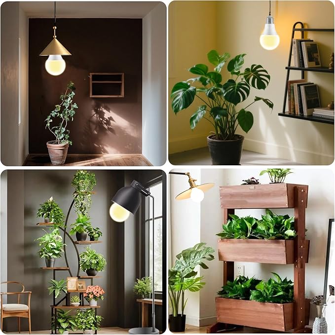 GT-Lite LED Plant Grow Light Bulbs Full Spectrum with 13.09 PPF, A19, E26 Base for Indoor Outdoor Plants