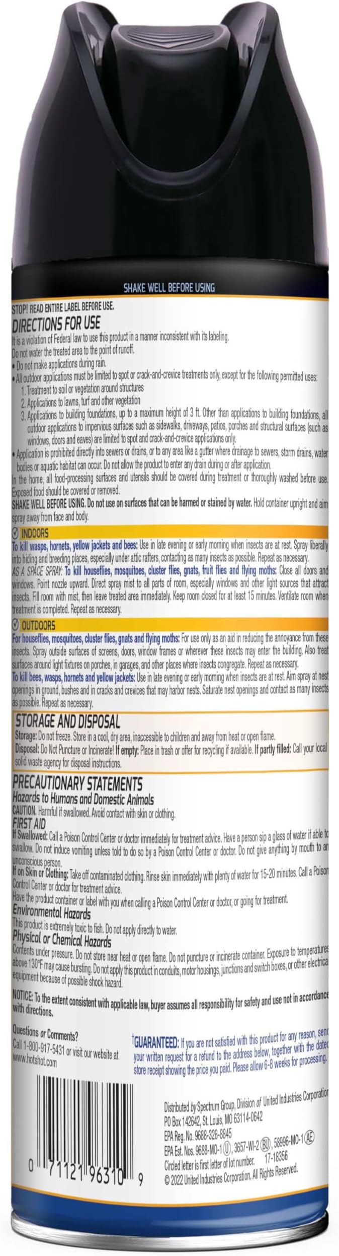 Hot Shot Flying Insect Killer, 15 Ounces, Aerosol Kills Houseflies, Mosquitoes and Flying Insects Indoors and Outdoors, Clean Fresh Scent, 3 Pack
