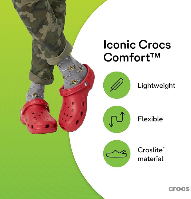 Crocs Unisex-Adult Classic Clog, Clogs for Women and Men