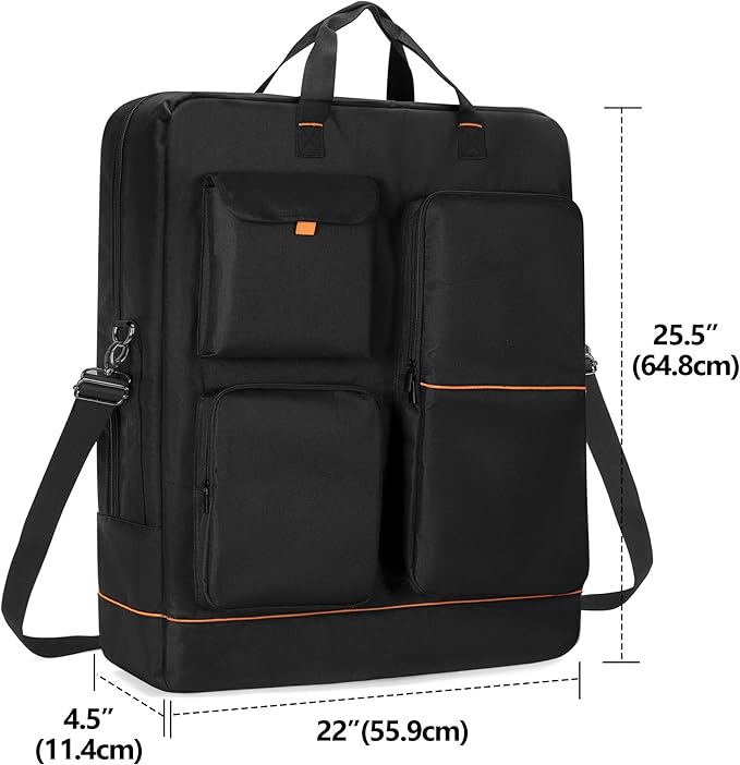 HODRANT Solar Panel Storage Bag with Bright Lining, Travel Solar Panel Carrying Case Compatible with Jackery SolarSaga 100W 100X 200W, Padded Carrier Organizer Compatible with ZOUPW 100W 110W 200W