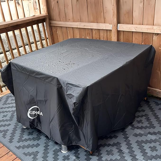 Kipiea Outdoor Furniture Covers Waterproof, 420D Heavy-Duty Patio Furniture Set Covers, No Tears Anti UV No Fading (42" L x 42" W x 28" H)