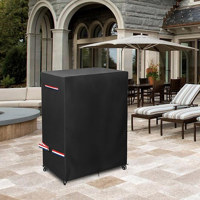 Outdoor TV Cover 53 Inch Weatherproof for 50-55 Inch TV,With Zipper 600D Heavy-Duty Waterproof Outdoor TV Stand Covers,Patio TV Protector Covers for Portable TV Stand On Wheels,53"Lx15"Wx55"H