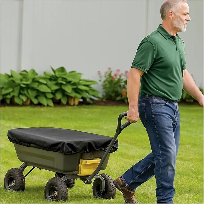 Collapsible Wagon Rain Cover Outdoor Folding Gorilla Cart Cover, 600D Oxford Cloth Waterproof & Dustproof Protective Tarp, 55" L x 37" W