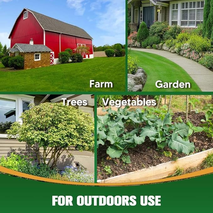 Deer Repellent for Plants, Rabbit Repellent Outdoor, Deer and Rabbit Repellent for Plants, Garden, Trees, Safe for People, Pets and Plants, Lasts Up to 60 Days - 12 Packs