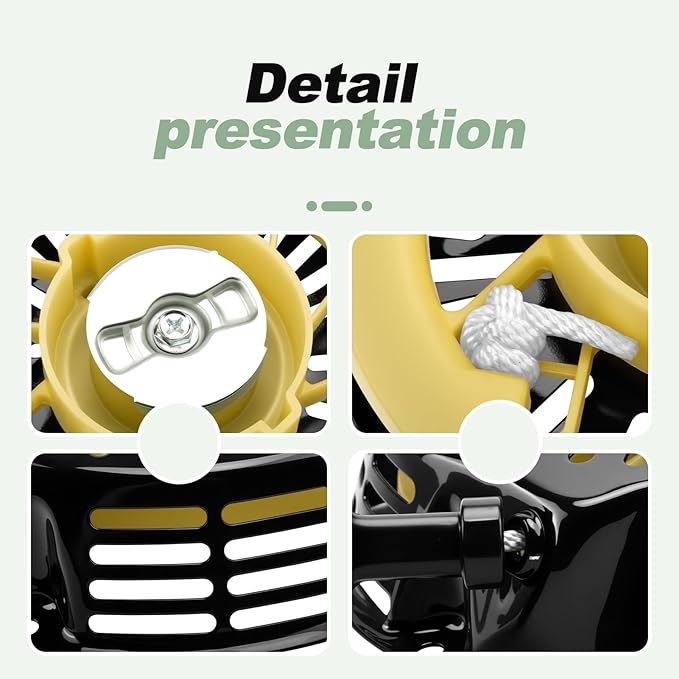 Recoil Starter Assembly with Pull Cord Compatible with Ryobi RY905500 Generator 6500 5500 7000 8000 Watt 389cc 420cc