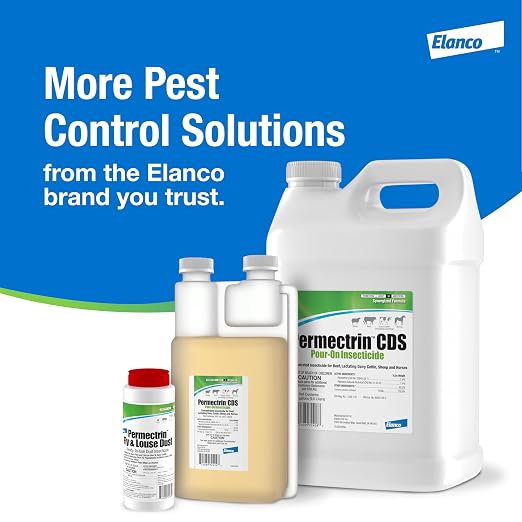 Permectrin CDS Pour-on Insecticide Pour-On & Premise Spray | Controls Flies, Lice & Ticks | 2.5 Gal Jug