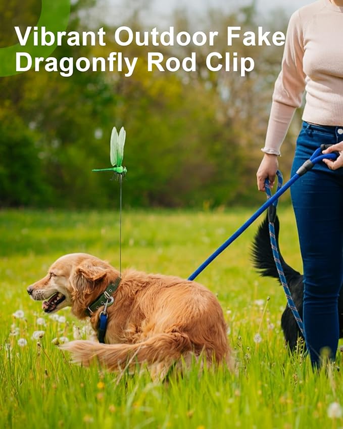 20Pcs Dragonfly Dragon Fly Clips for Bugs Repellent Decor 3D Garden Outdoor Flying Butterflies Decorations Fake to Keep Away Metal Bamboo Stakes Decorative Yard Ornaments Hat Golf Moving (20pcs)