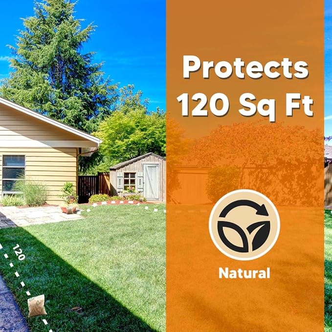 LEBMP Snake Repellent for Yard, Snake Away Repellent for Outdoors, Pet Safe Snakes Repellant, Garden Snake Deterrent, Keep Snakes Out of Backyard, Garage, House-12 Pouches