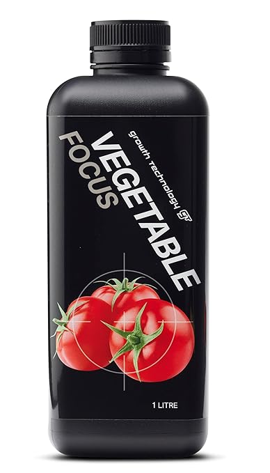 Growth Technology GT Vegetable Focus – Premium Liquid Plant Nutrient for Tomatoes, Cucumbers, Carrots, Green Beans, Radishes & Zucchini – Ideal for Outdoor & Container Gardens – 1 Quart (946 mL)