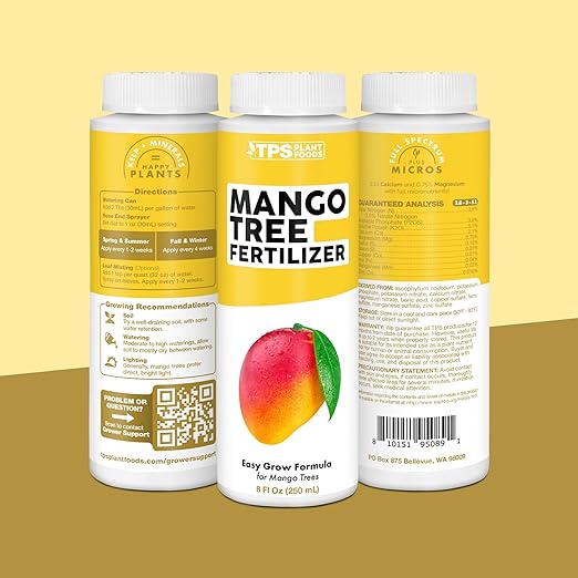 Mango Tree Fertilizer – Liquid Plant Food for More Fruit, Stronger Blossoms & Healthy Tree Growth, 1 Gallon