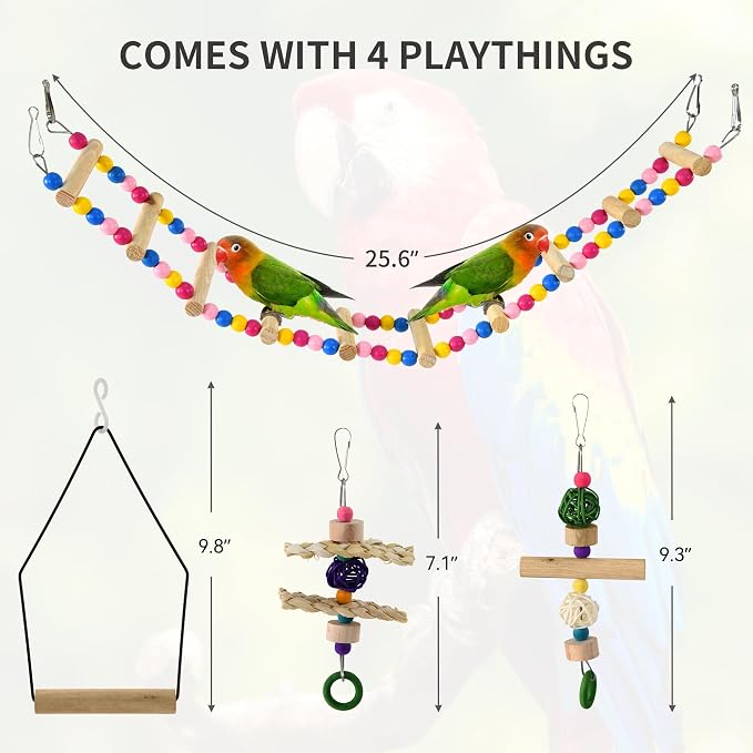 YITAHOME 62 inch Metal Bird Cage, Large Parakeet Cages | Bird Cage for Parrot, Cockatiel, Lovebird, Pigeon with Roof Top, Rolling Stand and Hanging Accessories