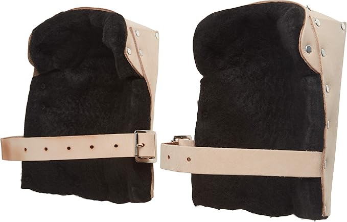CLC Custom Leathercraft 313 Heavy Duty Leather Kneepads, Double Thick Lining, Tan