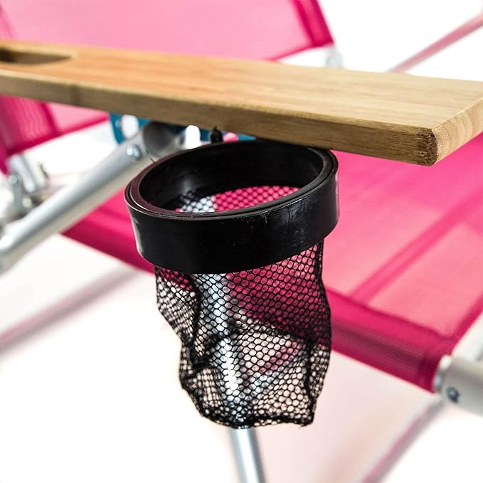 Ostrich the Original 3N1 Lightweight Beach Reclining Lounge Chair with Footrest, Outdoor Furniture for Patio, Balcony, Backyard, or Porch, Pink